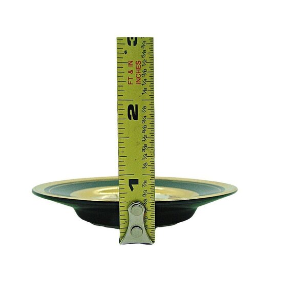 Dynasty Gallery The Art of Chokin Singing Bird Ring Holder Trinket Dish Plate 4" - Picture 6 of 8